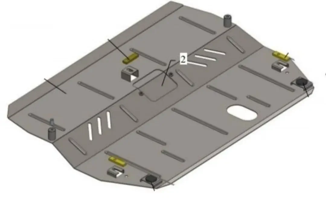 Захист коробки Audi A4 B5 1994-2001 V-1,6;1,8;2,6;2,8i;1,9D;2,5TD ((359)мкпп(354)акп(360)тип), закр., фото 1