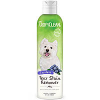 Тропиклин TropiClean Tear Stain Remover с ароматом черники для удаления слезных пятен у кошек и собак, 236 мл