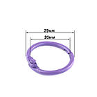 Кільце для блокнота металеве роз'ємне бузковий 20мм 1шт KDA068, фото 2