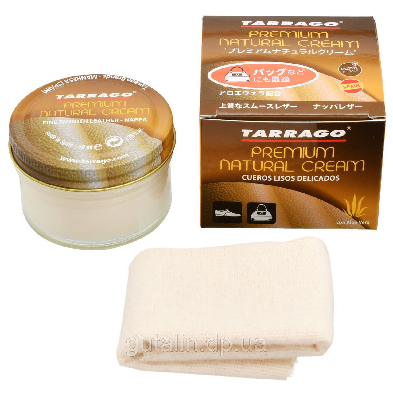 Крем для гладких, ніжних шкір і шкіри рептилій Tarrago Premium Natural Cream 50 мл безбарвний