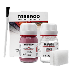 Барвник для гладкої шкіри та текстилю + очищувач Tarrago Color Dye 25мл+25мл колір фуксія (25)