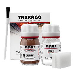 Барвник для гладкої шкіри та текстилю + очищувач Tarrago Color Dye 25мл+25мл колір світло коричневий (29)
