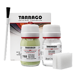 Барвник для гладкої шкіри та текстилю + очищувач Tarrago Color Dye 25мл+25мл колір світло салатовий (115)