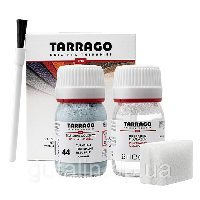 Барвник для гладкої шкіри та текстилю + очищувач Tarrago Color Dye 25мл+25мл колір турмалін (44)
