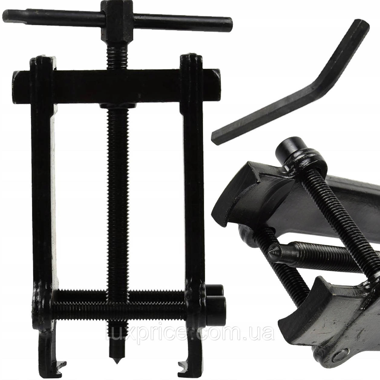 Знімач підшипників двозахопний до 45 мм із регульованим кроком Geko G30304    Luxprice, фото 1