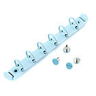 Кільцевий механізм блакитний А7 на 6 кілець 140*15мм з болтами KMX066, фото 2