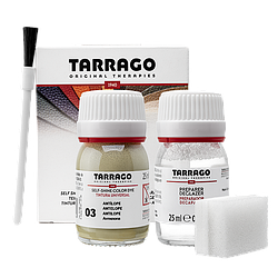 Барвник для гладкої шкіри та текстилю + очищувач Tarrago Color Dye 25мл+25мл колір антилопа (03)