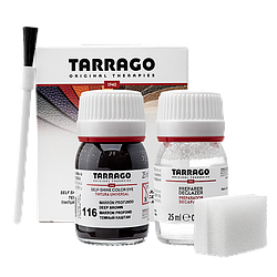 Барвник для гладкої шкіри та текстилю + очищувач Tarrago Color Dye 25мл+25мл колір темно коричневий (116)