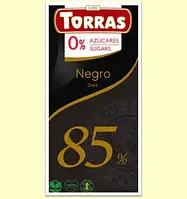 Шоколад черный 85% БЕЗ САХАРА БЕЗ ГЛЮТЕНА Torras Negro Dark 75г Испания