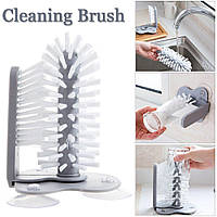 Щётка для мытья стаканов и бутылок Multi-Function Suction Cup Brush, стеклоотмыватель