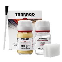 Краситель для гладкой кожи и текстиля + очиститель Tarrago Color Dye 25мл+25мл цвет золотой металлик (503)