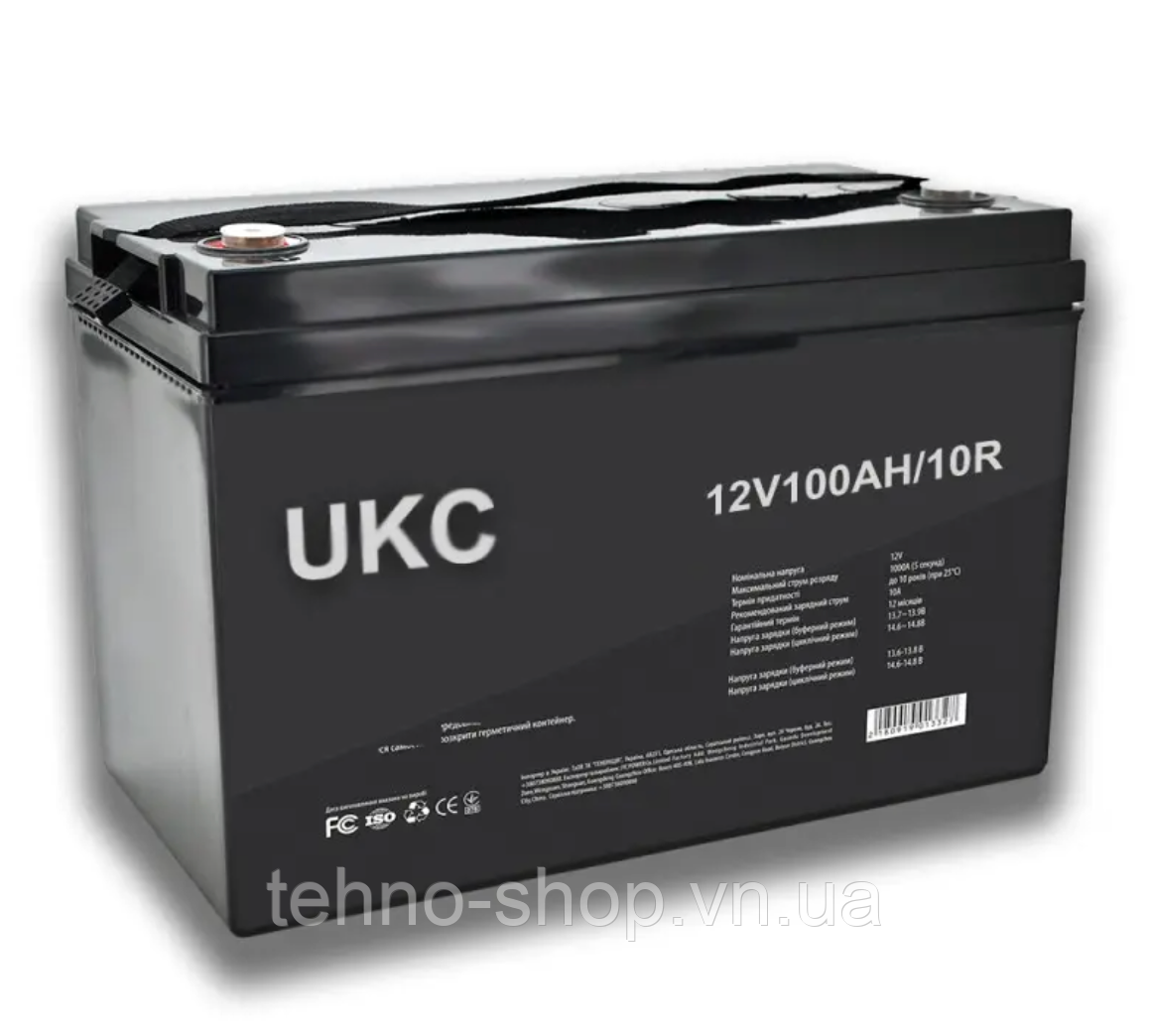 Купить Гелевый аккумулятор 12 вольт 100 ампер UKC Battery Аккумулятор ...