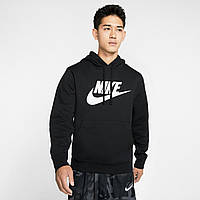 Бомбер чоловічий Nike Nsw Club Hoodie S Чорний (BV2973-010) SM, код: 7400324