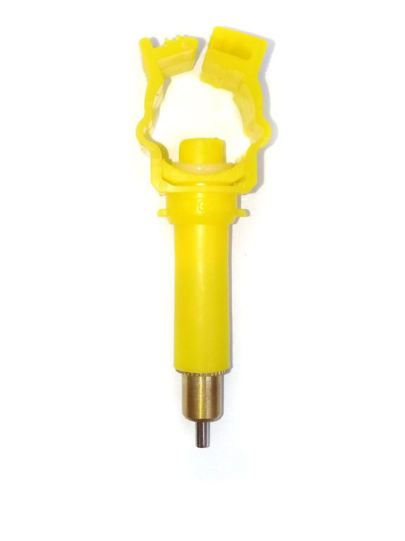 Ніпельна (сосковая) поїлка для кроликів (кролів), гризунів під трубу 20мм, довжина 6см, фото 1