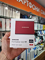 SSD накопитель Samsung T7 2 TB Red (MU-PC2T0R/WW)