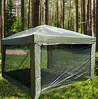 Тент шатер - автомат з москітною сіткою, стінками Lanyu 1628 В 3.00 х 3.00 х 2.45 см
