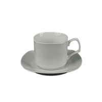 Чашка чайная фарфоровая 180 мл с блюдцем Helios (HR1313)
