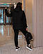Спортивний жіночий теплий костюм трійка штани кофта жилет батал прогулянковий костюм великого розміру, фото 3