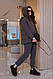Спортивний жіночий теплий костюм трійка штани кофта жилет батал прогулянковий костюм великого розміру, фото 4
