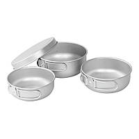 Набор туристической посуды Adventure Ultra Light Cook Set (680196) Easy Camp 928360 Silver, World-of-Toys