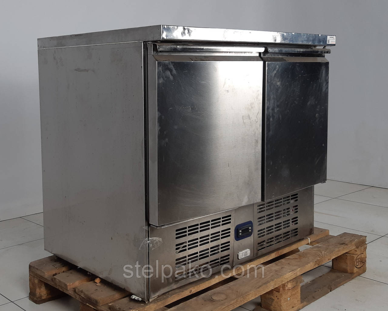 Холодильний стіл із нержавіючої сталі "Elite" 0.95 м., (+3° +10°), Б/у, фото 1