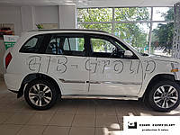 Пороги боковые труба Chery Tiggo 3 (14+)