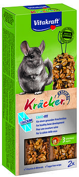 Ласощі для шиншил мультимінерал Vitakraft Kracker Original Calci Fit 112 г/2 шт