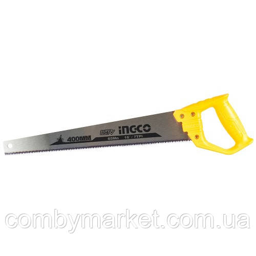 Ножівка по дереву 400 мм 7 з/д INGCO Super Select - фото 1 - id-p1903698770