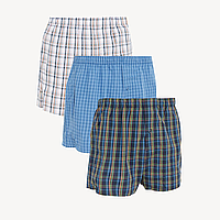 Мужские семейные трусы M&S (woven boxers) - комплект 3 шт