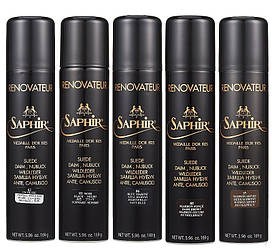 Аерозоль-фарба для замші Saphir Medaille d'or Renovateur daim nubuck 250 мл колір чорний (01)