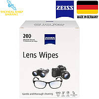 Вологі серветки для окулярів і оптики 200 шт ZEISS