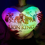 Подушка нічник Lion King — дитячий нічник подушка Король Лев, фото 6