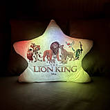Подушка нічник Lion King — дитячий нічник подушка Король Лев, фото 5