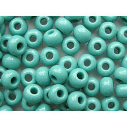 Бісер бірюзовий глянсовий d=4 мм вага ~30 г 03181