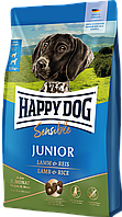 Корм Happy dog Junior Lamb & Rice 10 кг с ягненком рисом для щенков от 7 месяцев с чувствительным пищеварением