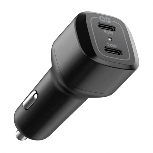 

Автомобильное зарядное устройство Spigen PC2000 PowerArc 2-Port Car Charger PD65W/QC3.0 Black (ACP02562), Черный