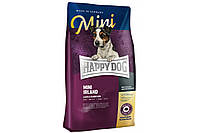 Корм Happy dog Mini Irland 4 кг для собак мелких пород с проблемами кожи и шерсти, с лососем
