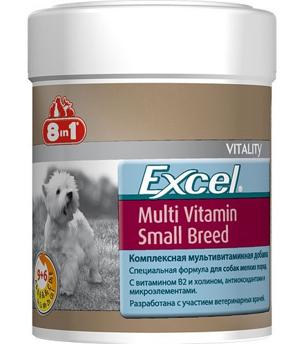 8 in 1 Excel Multi Vitamin Small Breed вітаміни для собак дрібних порід 70 таб.