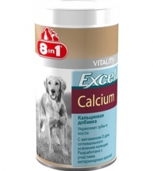 8 in 1 Excel Calcium Мінеральна добавка для собак, з кальцієм і вітаміном D 155 таб.