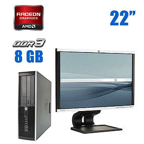 Комплект ПК: HP Compaq 6200 Pro SFF / Intel Core i3-2100 (4) ядра по 3.1 GHz) / 8 GB DDR3 / 240 GB SSD /, фото 1