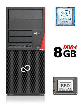 Комп'ютер Fujitsu Esprimo P756 MT/ Core i3-6100/ 8 GB RAM/ 240 GB SSD/ HD 530/ 280W, фото 1