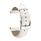 Ремінець шкіряний для годинника 22 мм білий, пряжка - рожеве золото, фото 3