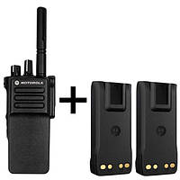 Радиостанция цифровая Motorola DP4400e VHF + 2 доп. аккумулятора Рация Моторола для ВСУ профессиональная