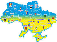 Стенд "Карта Украины"
