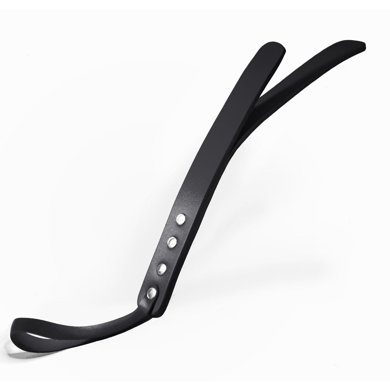 Падл двошаровий Feral Feelings Leather Mini Paddle Black, натуральна шкіра, black, фото 1