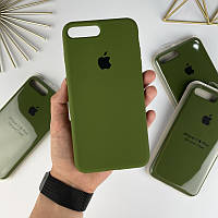 Силиконовый чехол на iPhone 7 Plus / 8 Plus Full с закрытым низом Army green (45)