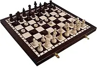 Шахматы шашки нарды 3в1 (2в1) деревянные комплект подарочные из натурального дерева 41 на 41 MADON HIT (141)