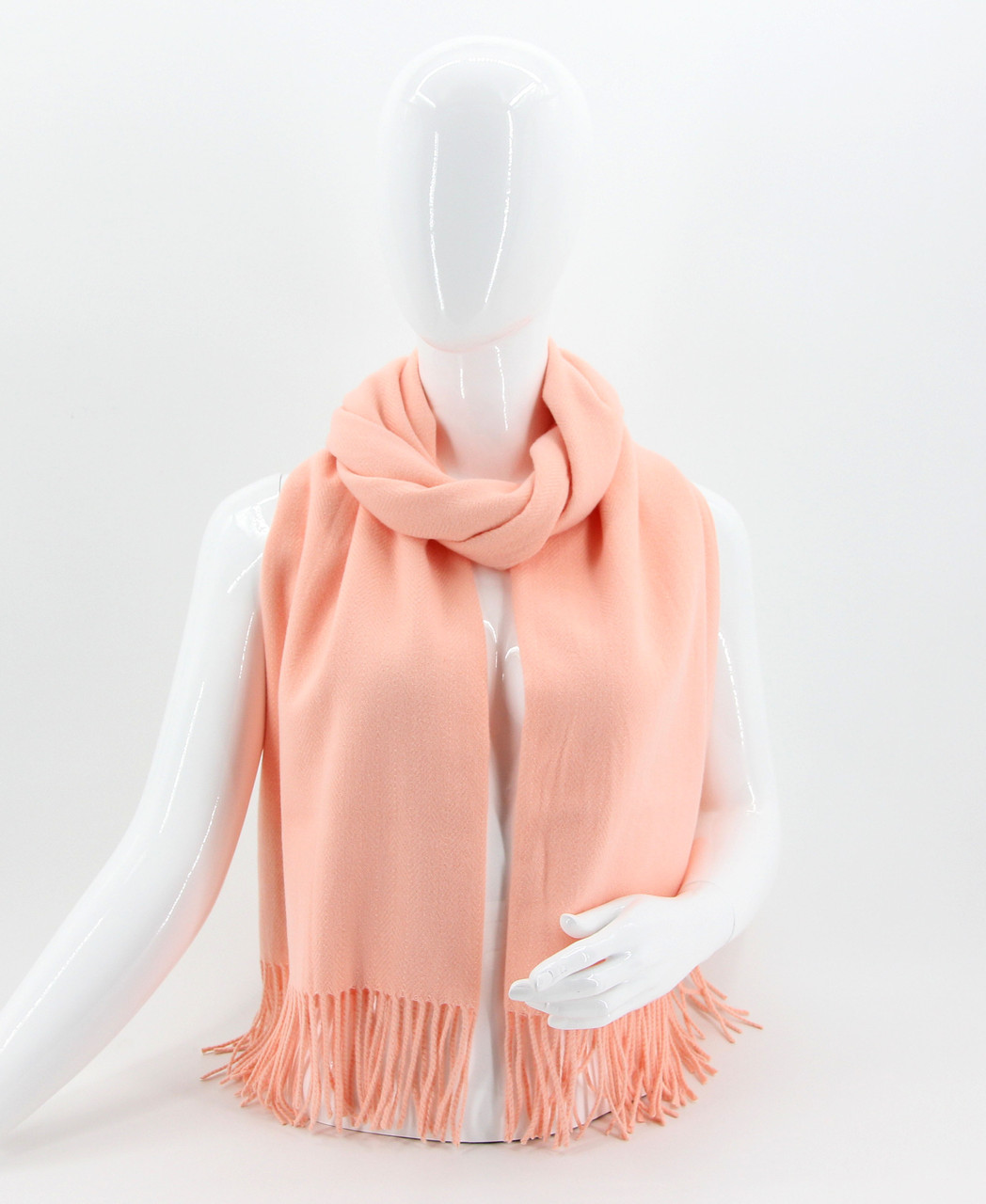 ШАРФ жіночий M&JJ МОНТАЛЬ Персик 190х70 см (8565), фото 1