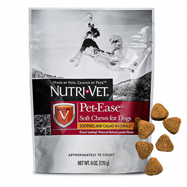 Nutri-Vet Pet-Ease Soft Chews заспокійливий засіб для собак, м'які жувальні 70 шт