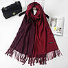 Шарф жіночий M&JJ Флоренція Бордово-червоний 190х65 см (8326), фото 4